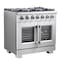 Forno Capriasca 36In. Freestanding French Door Gas Range FFSGS6460-36 - alternate 7